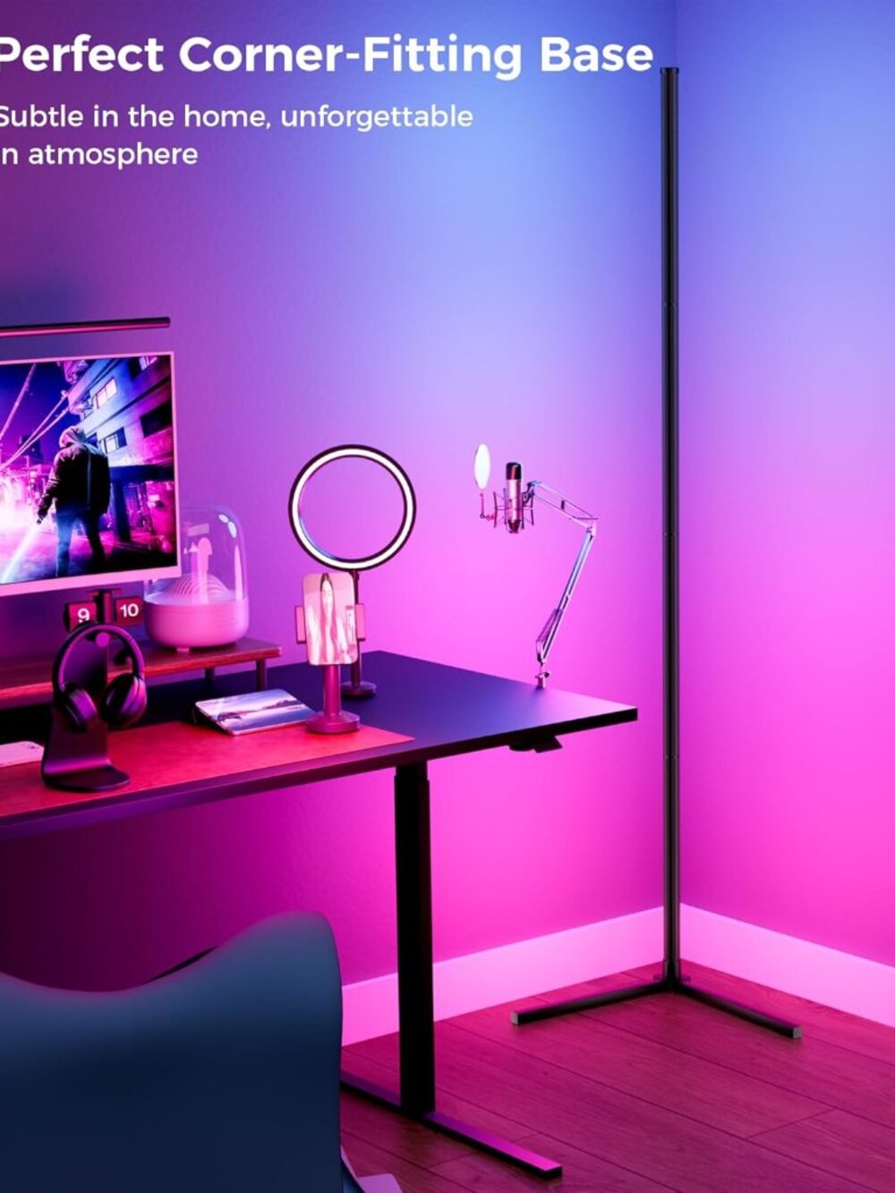 Dynamic Light Effects and Music Sync - App and Remote Control LED Lamp(1 Pack)